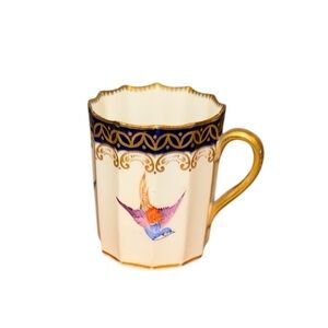 Antique Royal Worcester Demitasse Cup Only, Birds